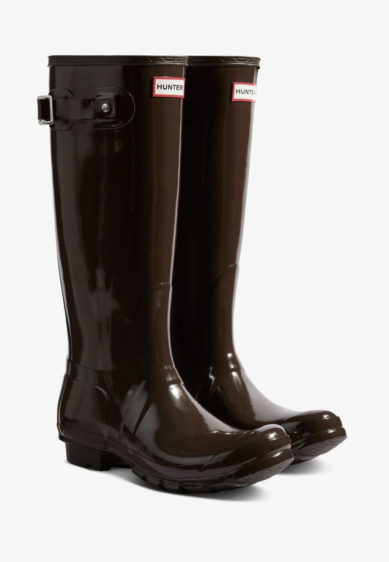 Original Tall Gloss gummistøvle - Chocolate Brown