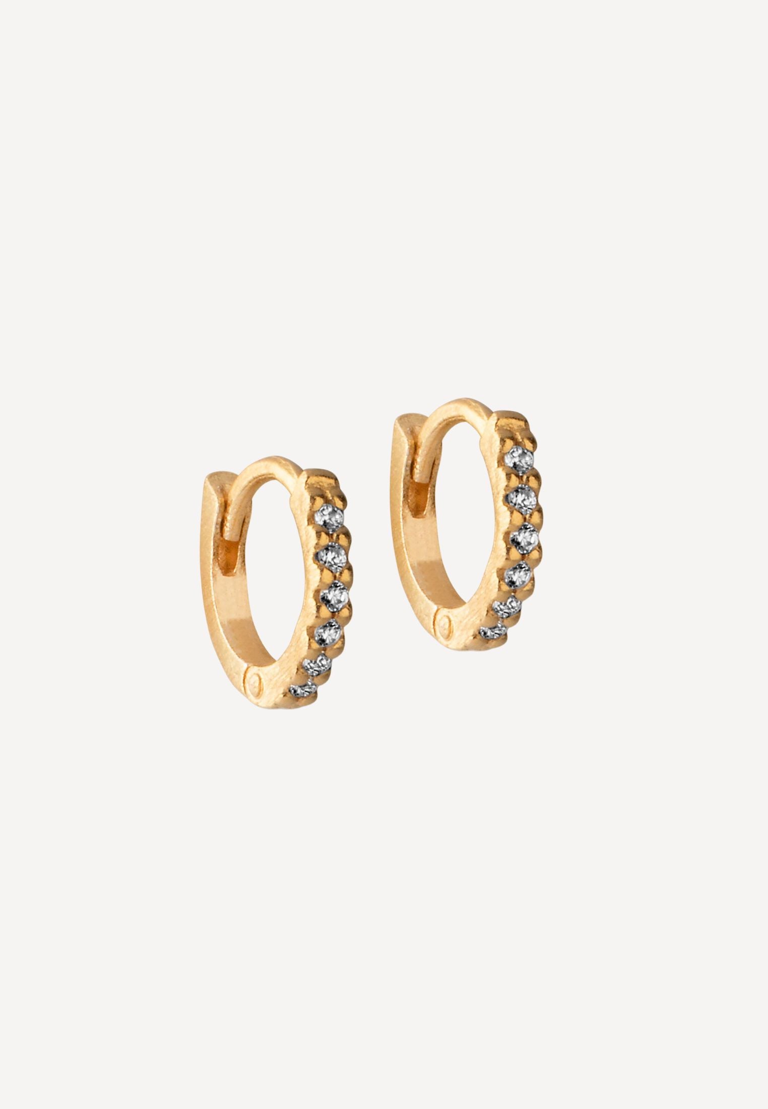 Petite Flora ørering 6mm - Gold