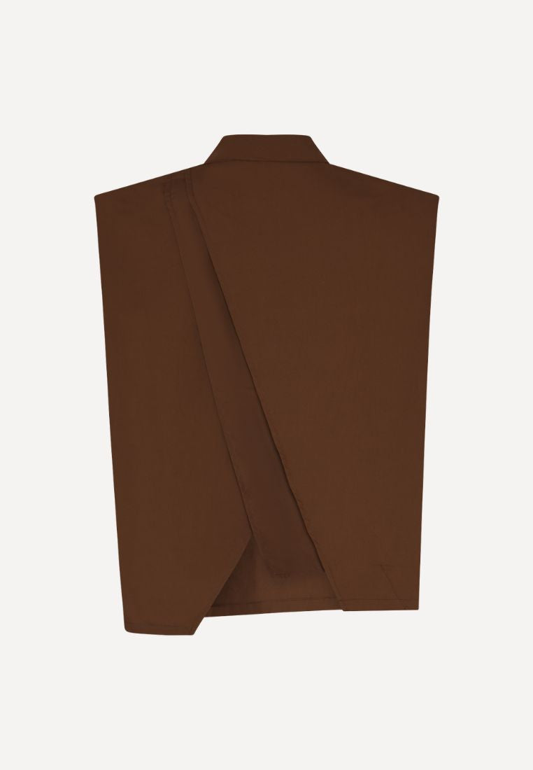 Pia bluse - Dark Brown