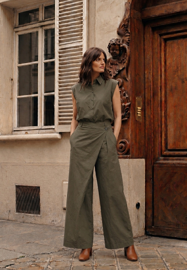 Pia bluse - Army Green