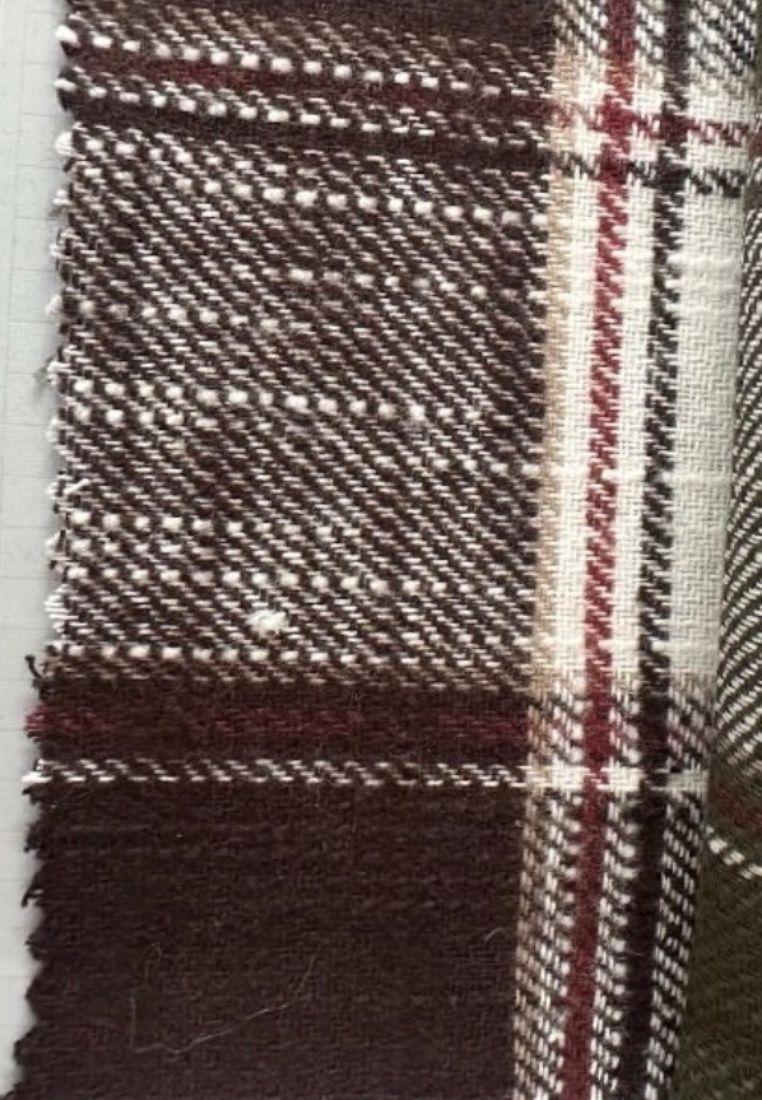 Pia Distressed skjorte - Brown Check (Levering: Oktober)