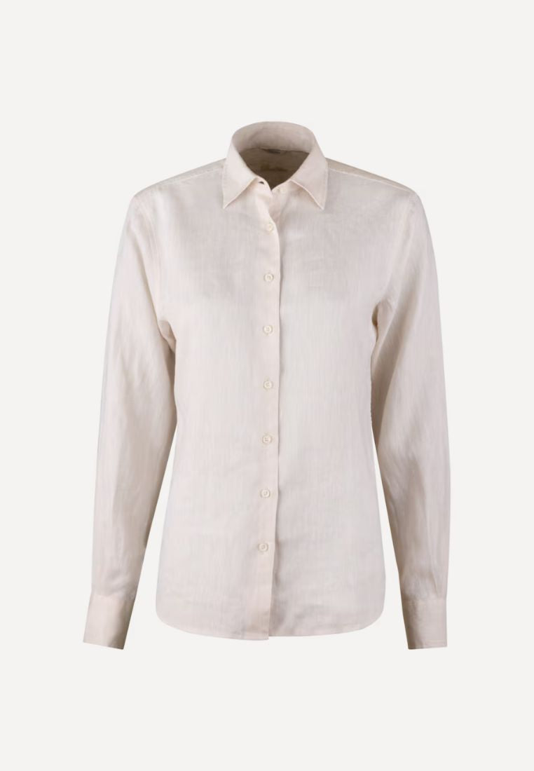 Siri skjorte - Linen Light Brown