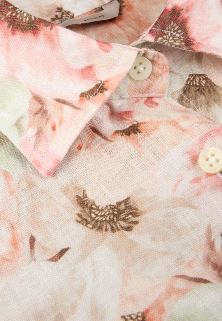 Sofie skjorte - Light Orange Pattern