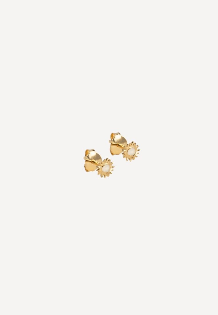 Sunshine mini stud ørering - Gold Daisy