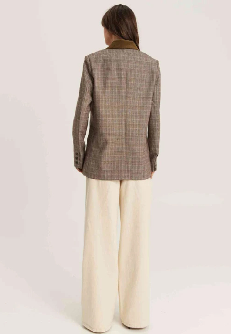 Tatum Classic Plaid jakke - 517 Brown