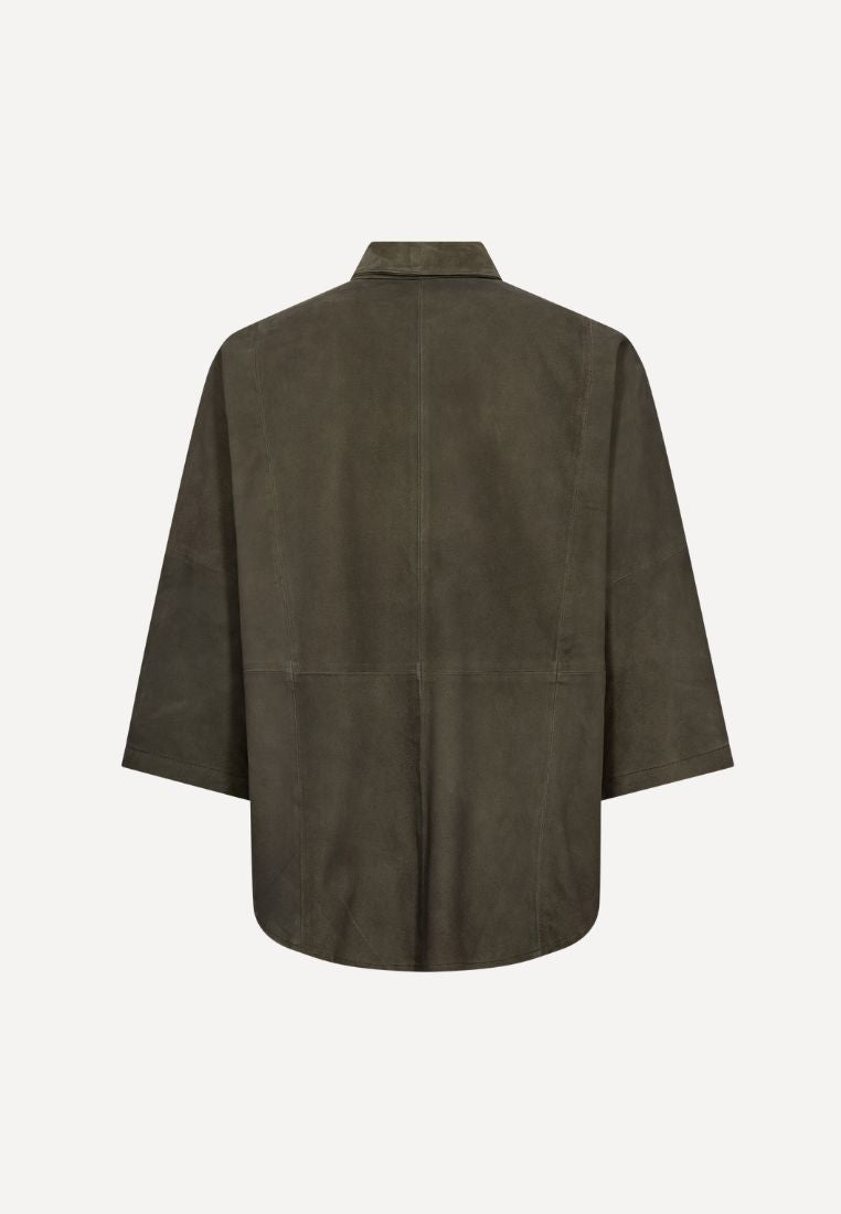 TennaDEP Suede skjorte - Khaki