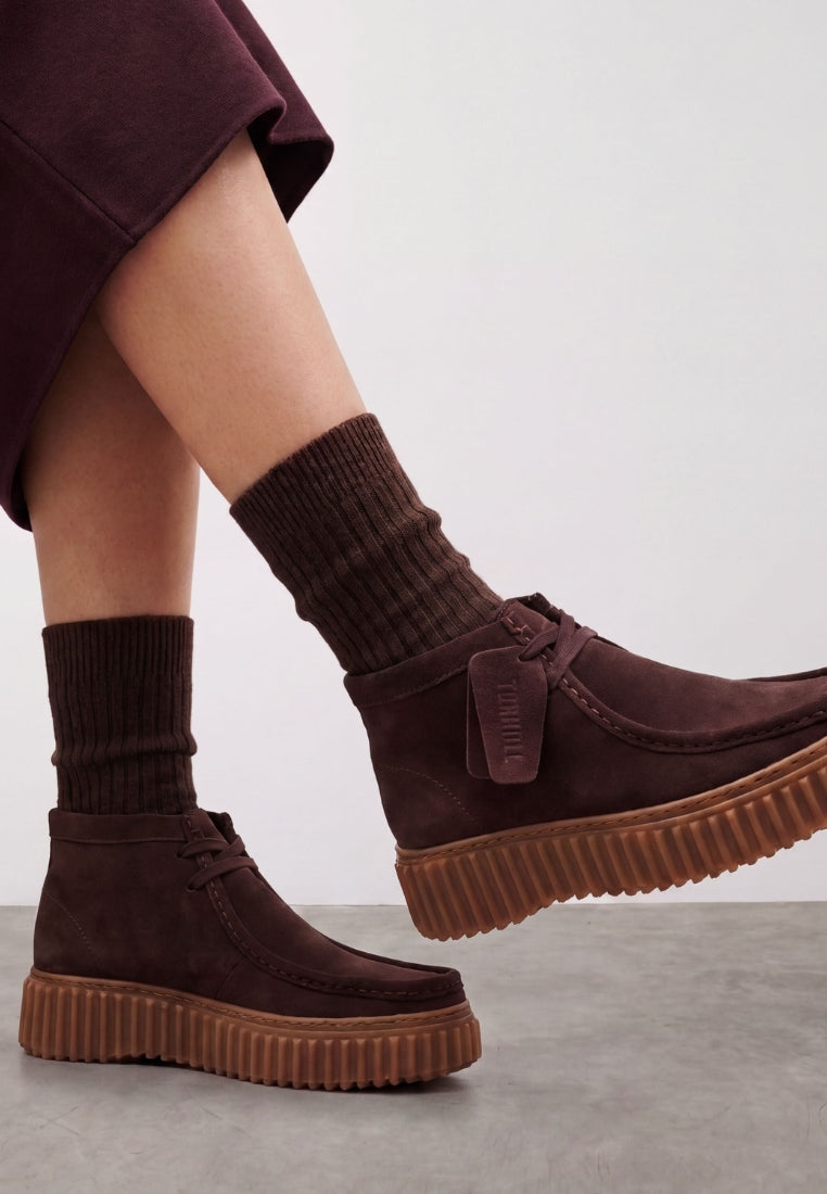 Torhill Moss D sko - Brown Suede
