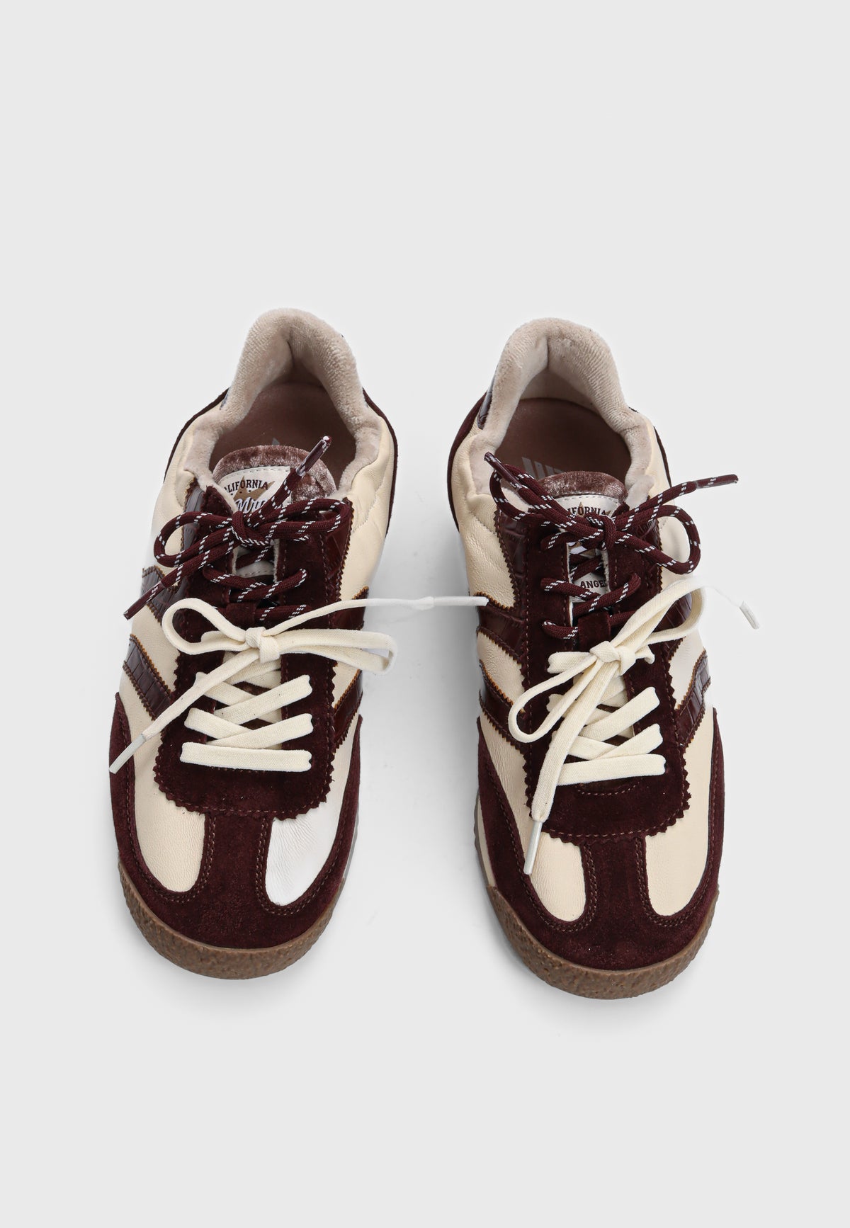Utah sneaker - Combi Milk Burgundy