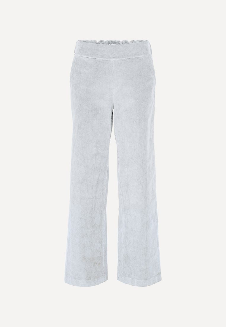 Victoria Fløjl bukser - Pearl Blue