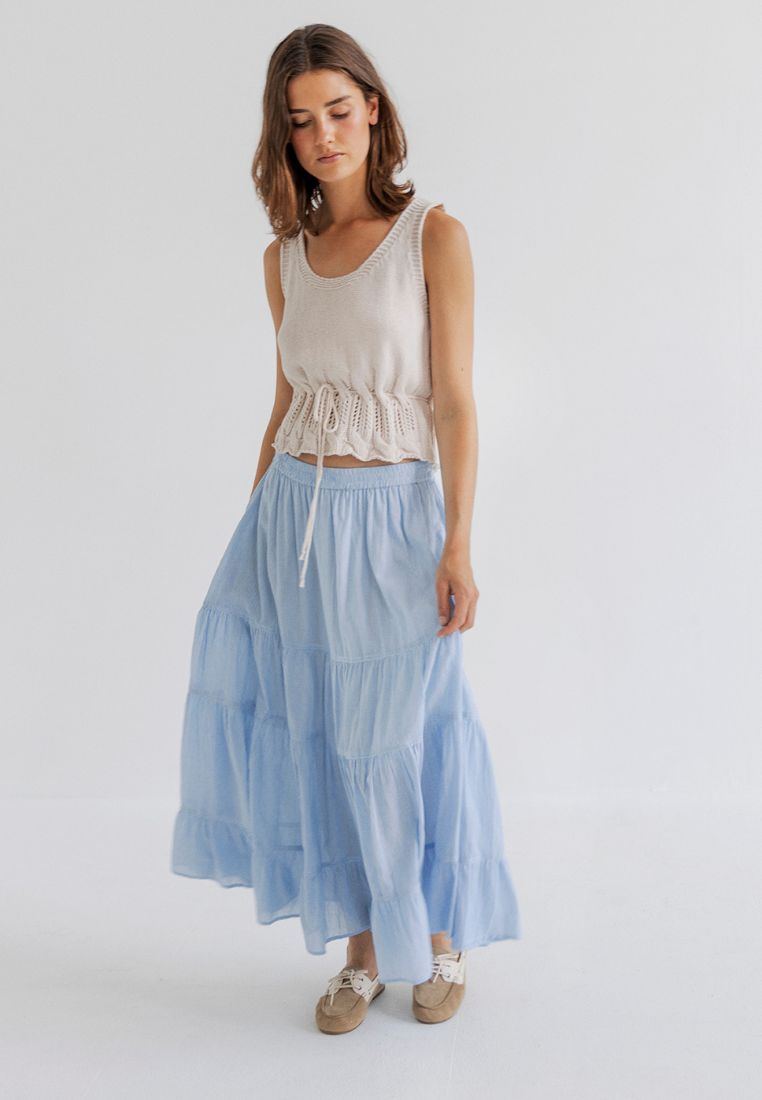 Vaka top - Chalk