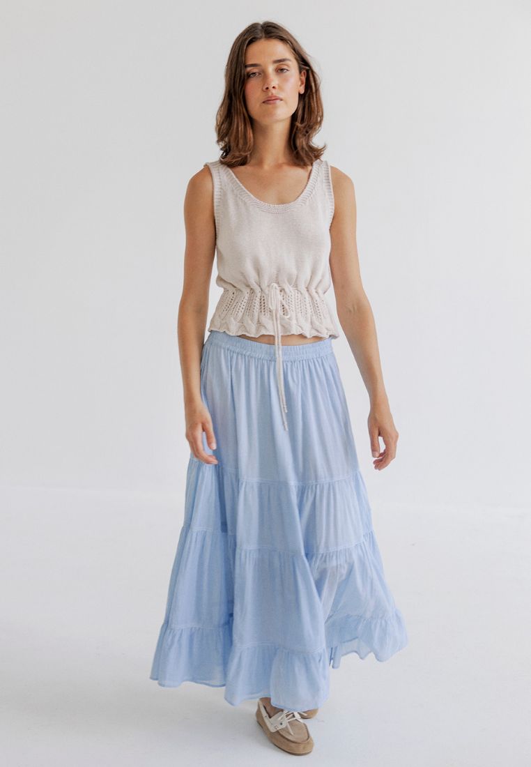 Vaka top - Chalk