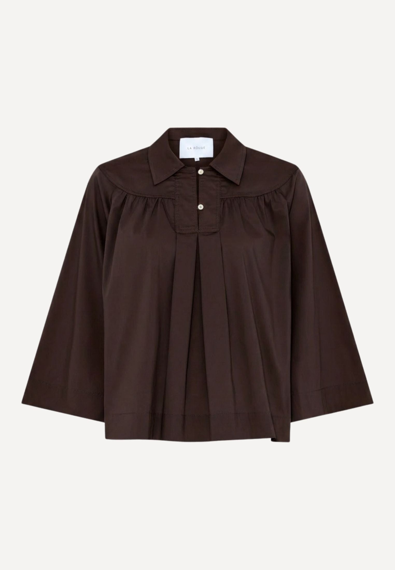 Vilma bluse - Dark Brown