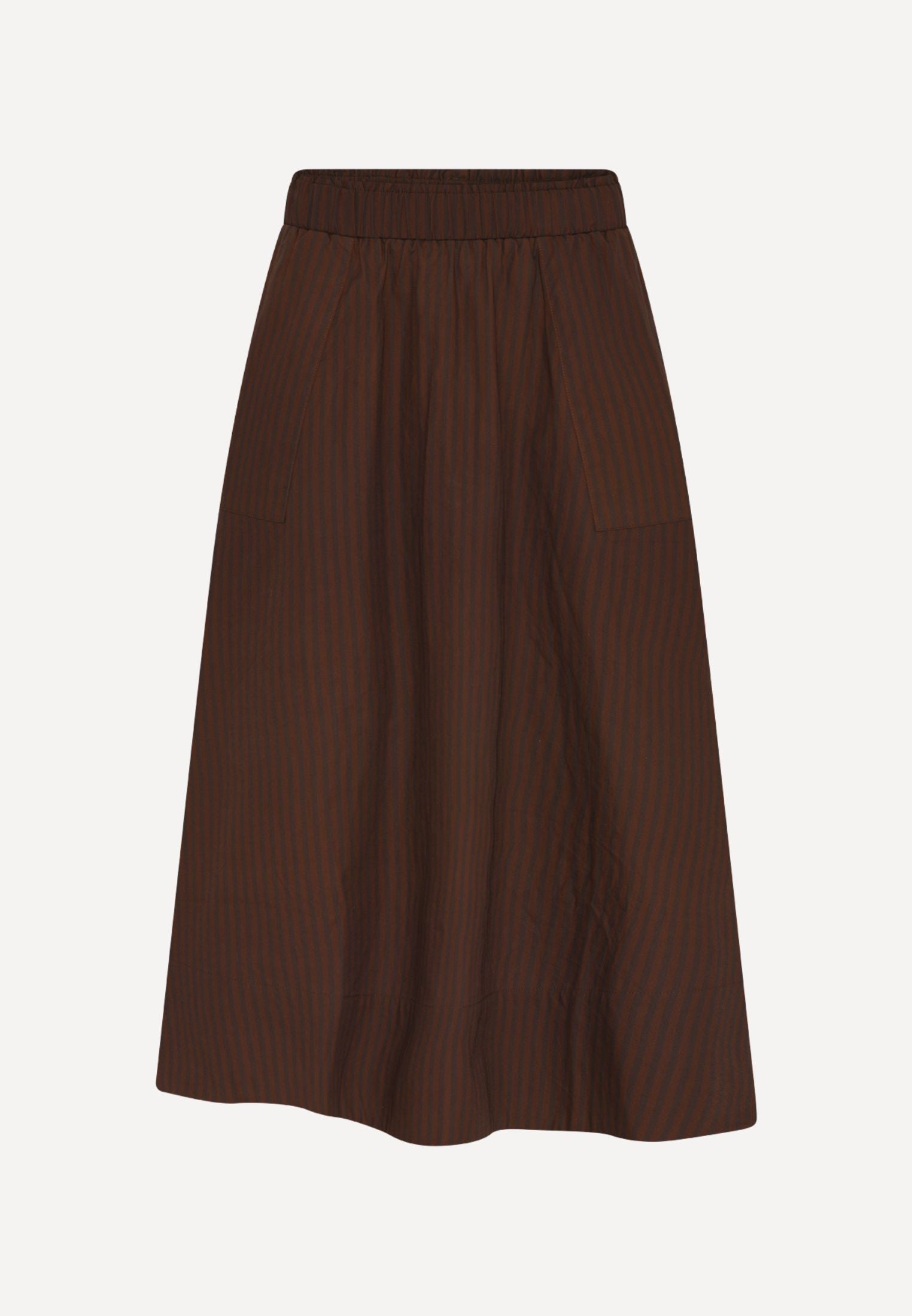 Vilma nederdel - Brown Stripes