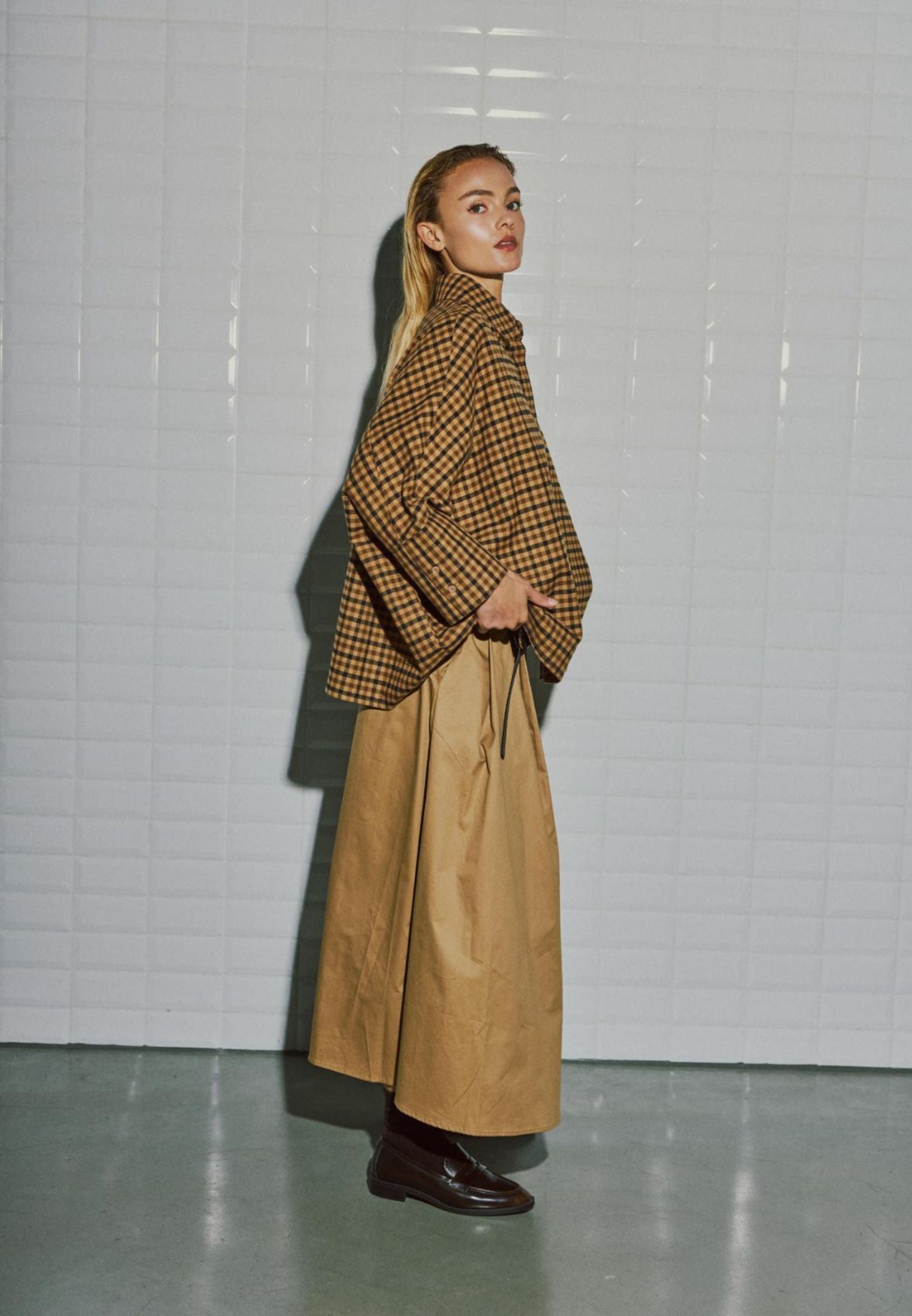 WBLheather Midi Skirt - Dark Camel