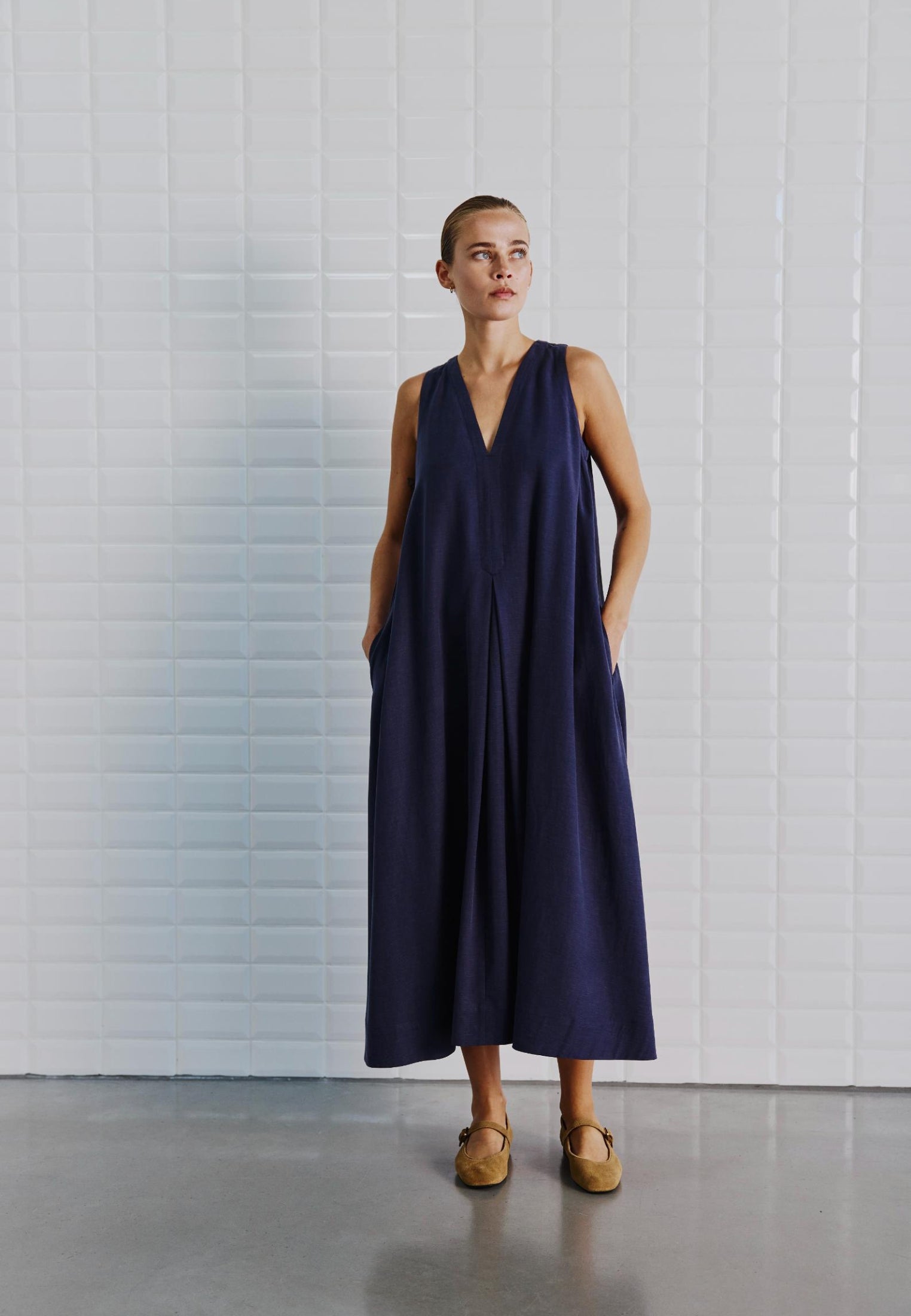 WBLisolde Midi kjole - Midnight Blue