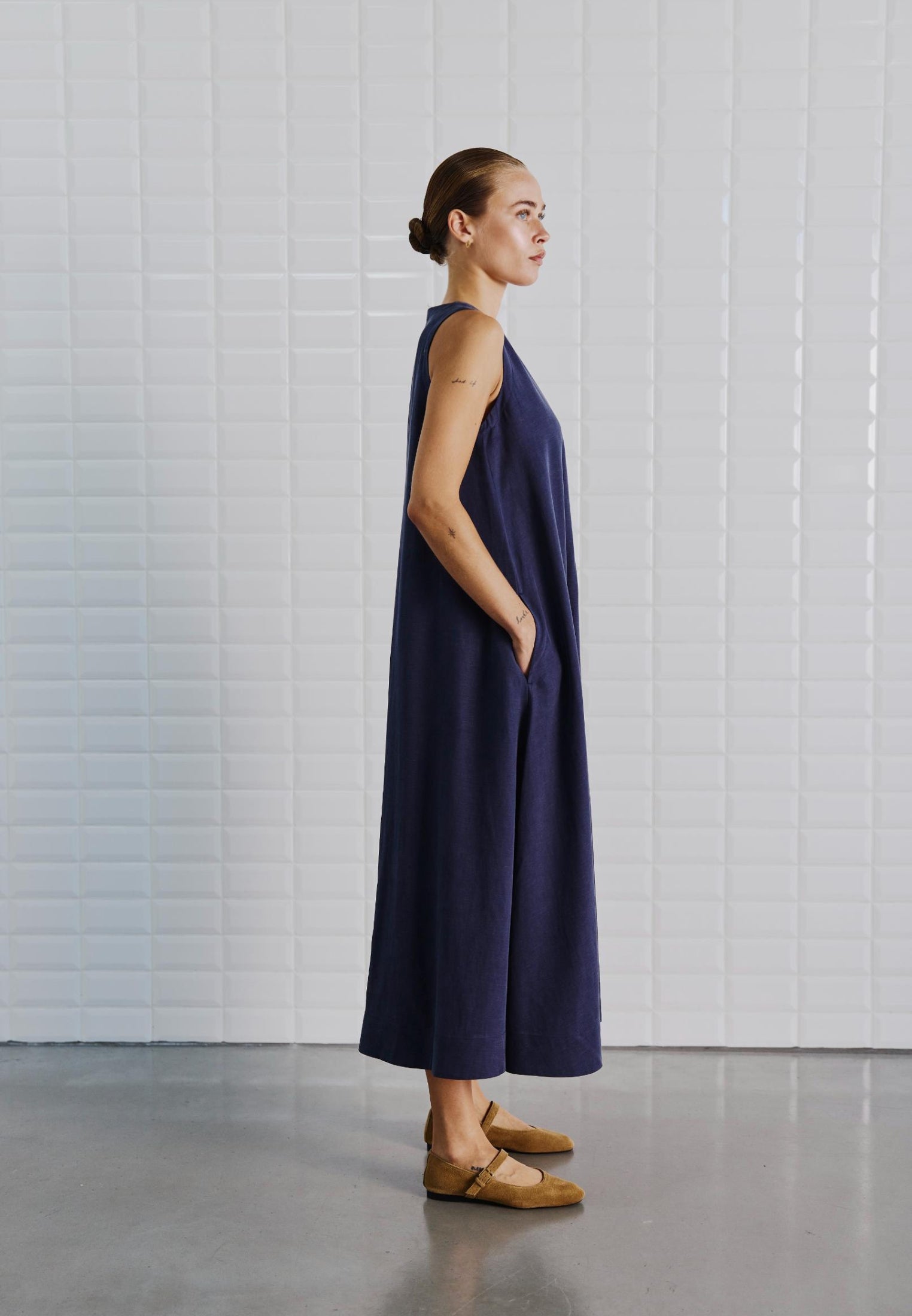 WBLisolde Midi kjole - Midnight Blue