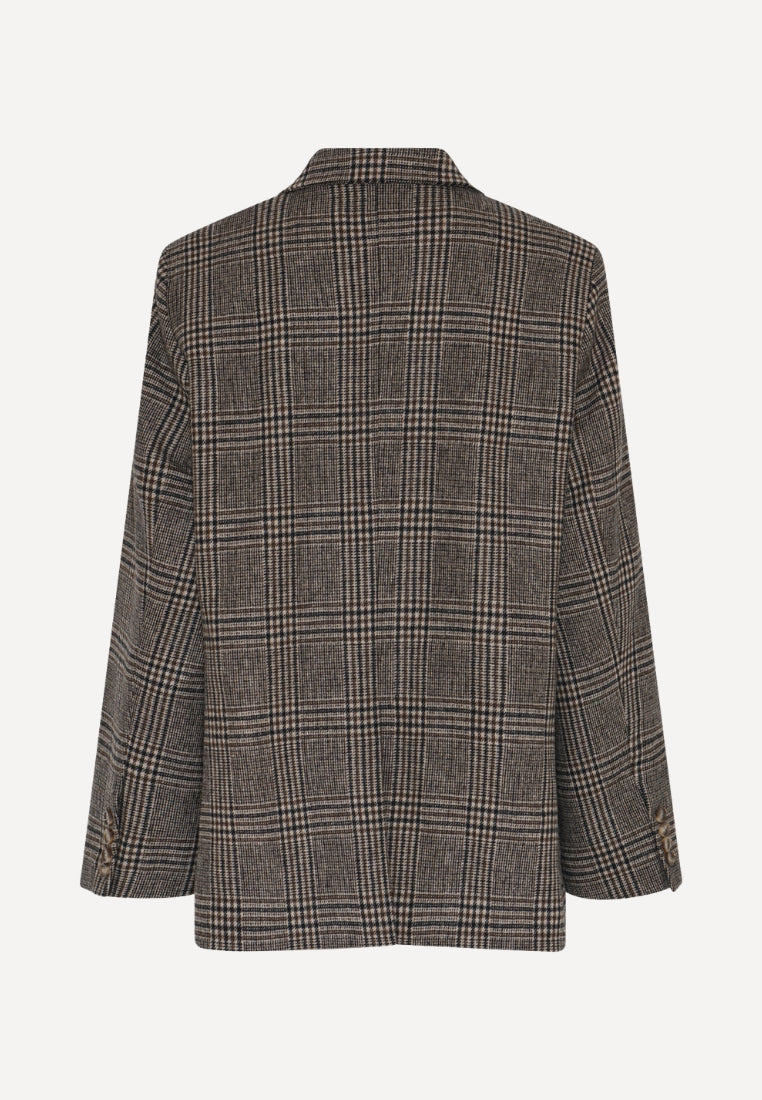 Winnie Wool jakke - Brown Checks