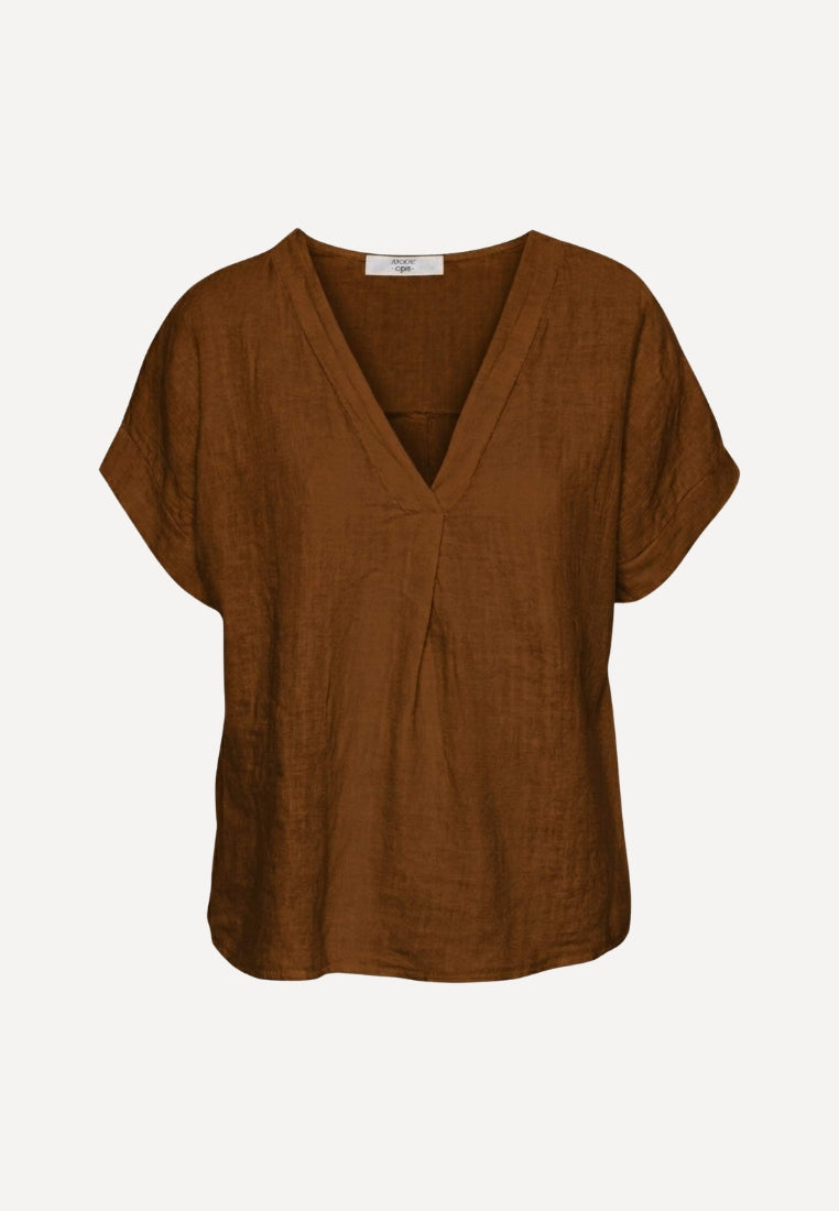 Amelia bluse - Coffee