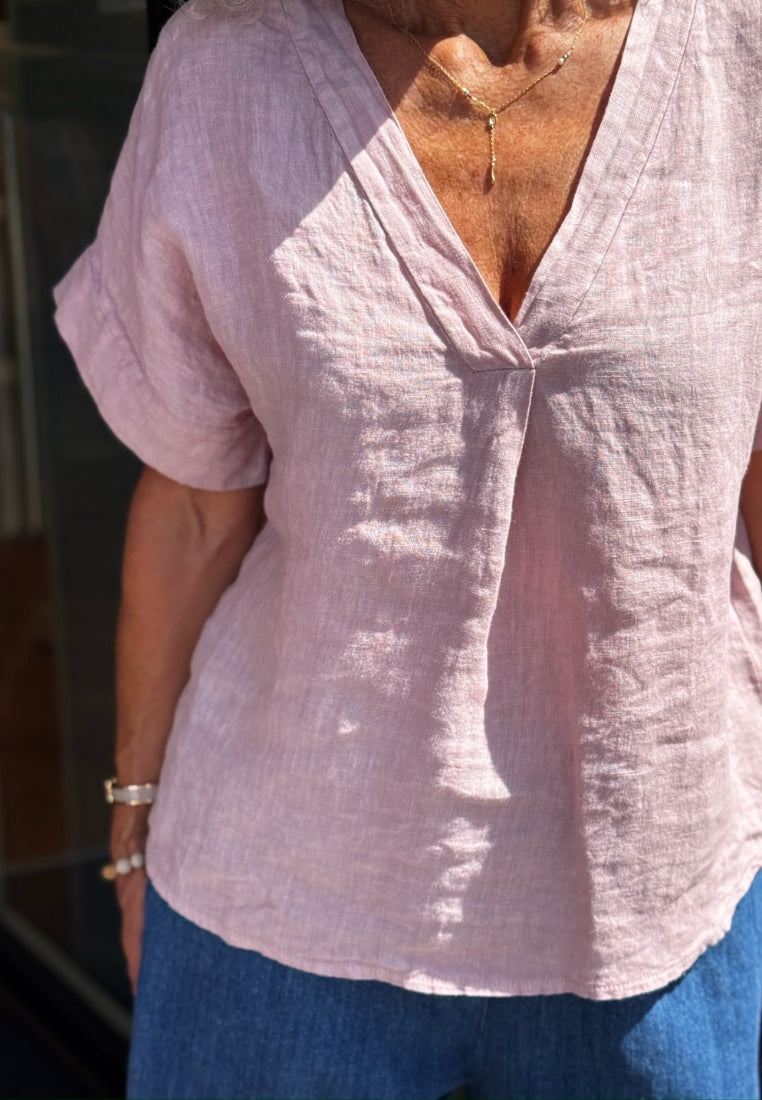 Amelia bluse - Antique Rose