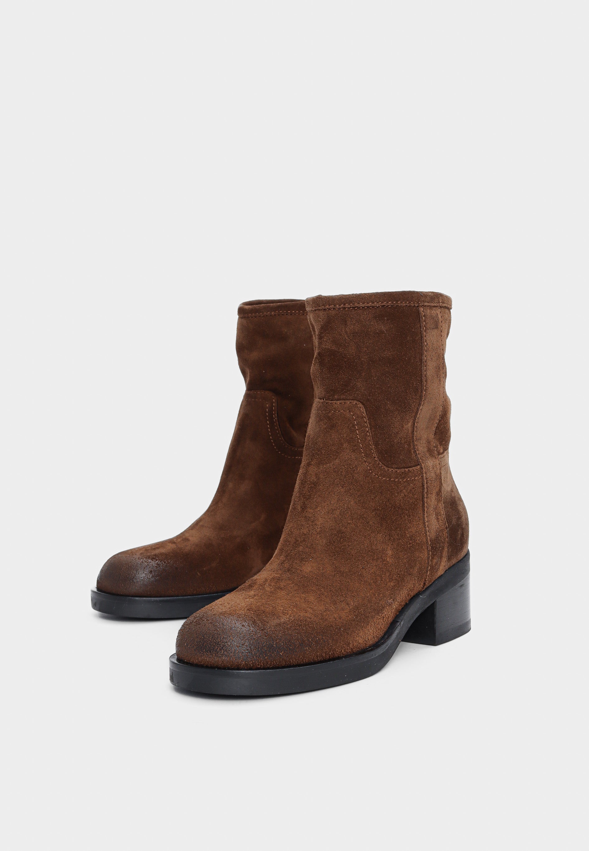 Arden støvle - Suede Cognac