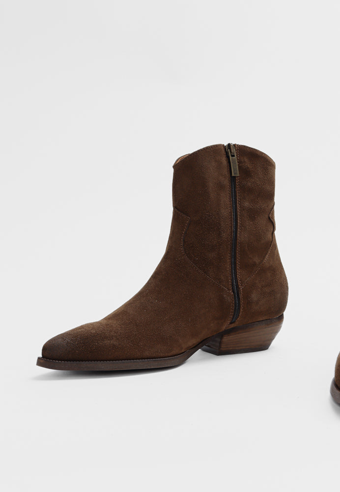 Berry støvle - Suede Wood
