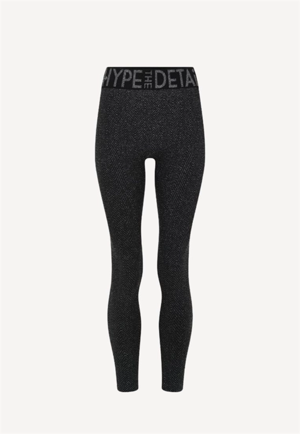 400 leggings - Sort/Sølv