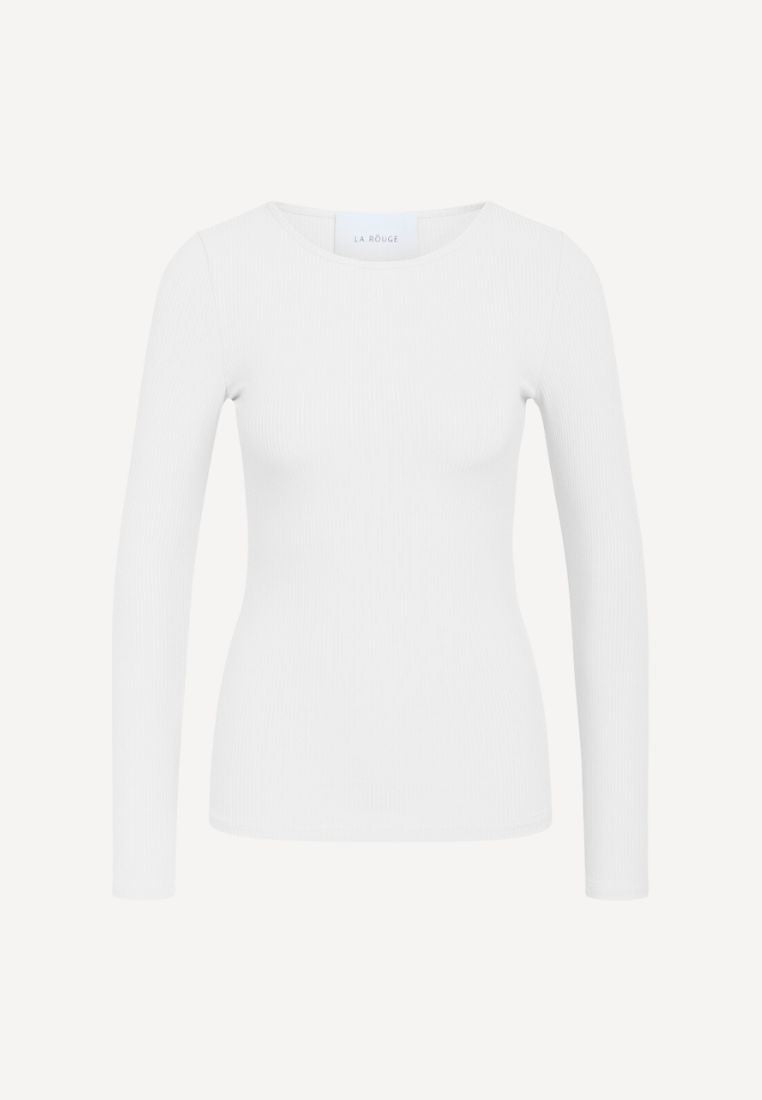 Lisa langærmet bluse - White
