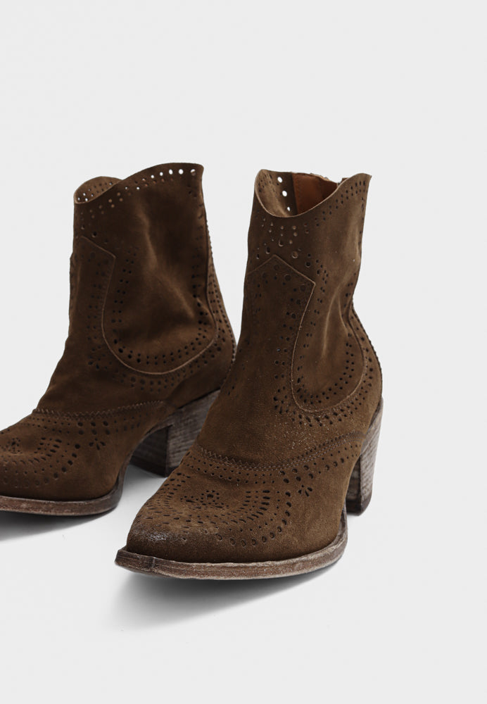 Napoli støvle - Suede Wood