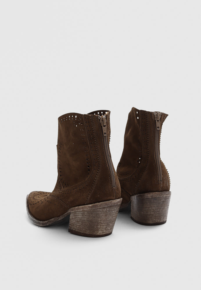 Napoli støvle - Suede Wood