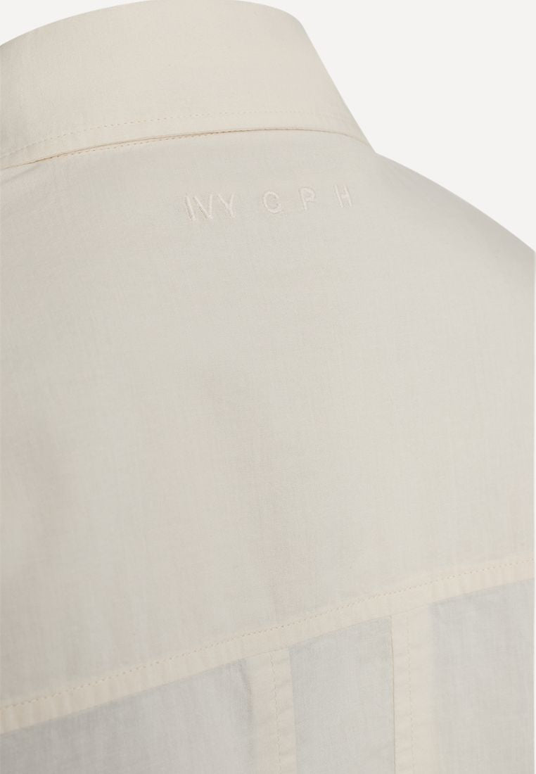 Ann Filippa Uniform skjorte - Light Ecru