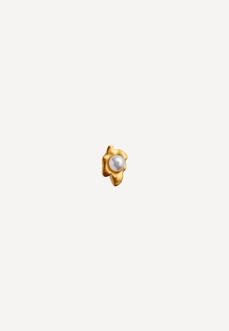 Petit Shelly Pearl ørering - Gold