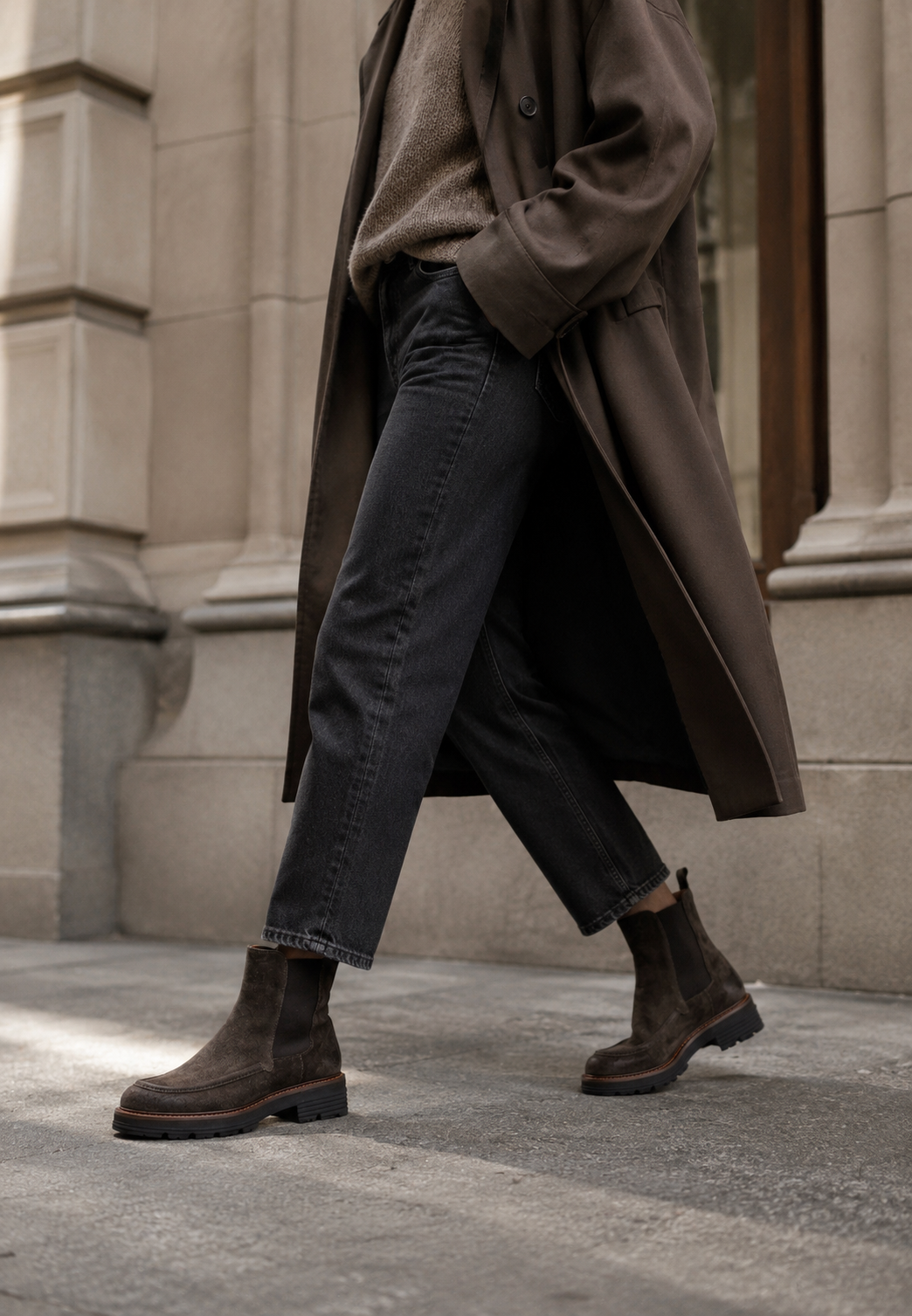 Riva støvle - Suede Mole