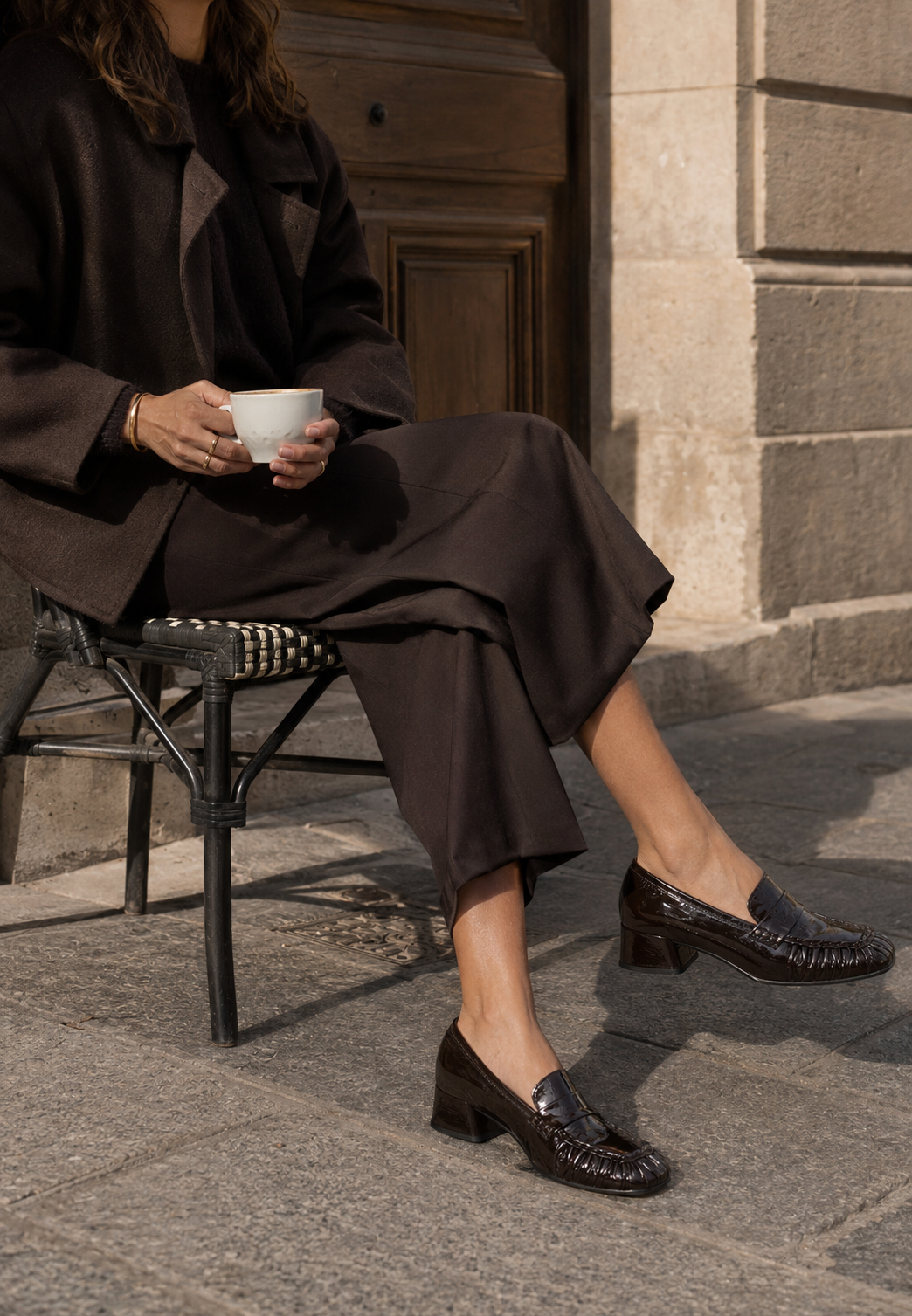 Sarah pump - Naplak Dark Brown