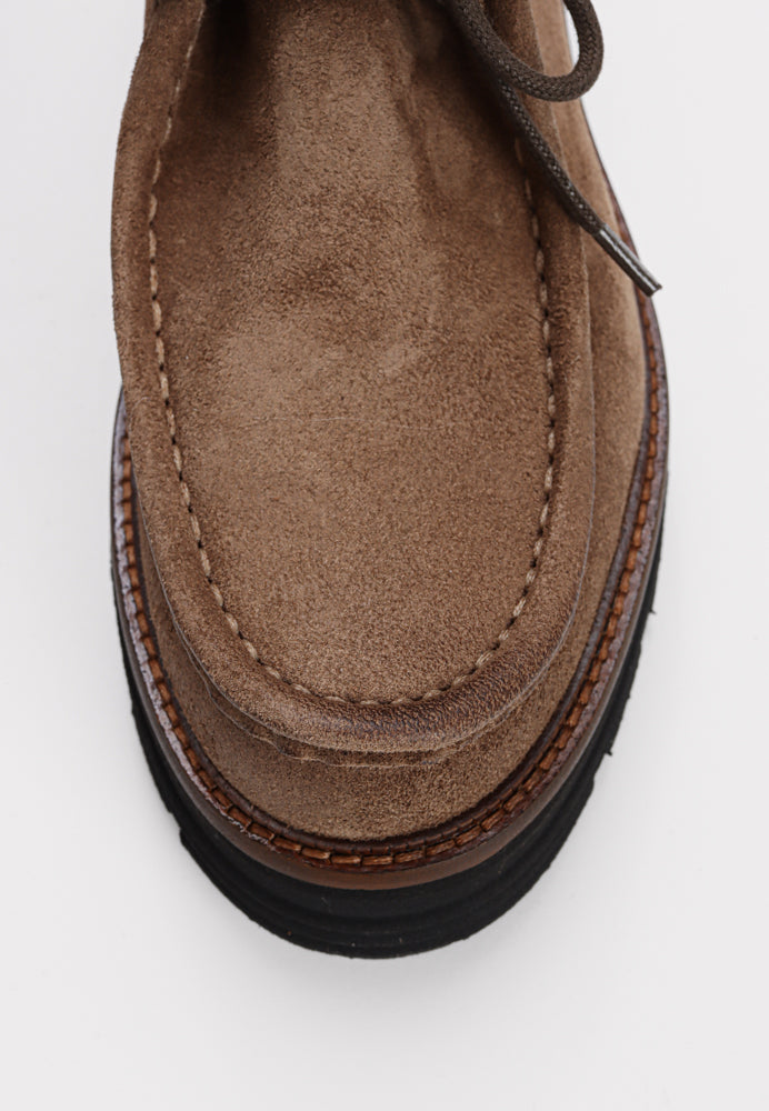 Sienna sko - Suede Taupe Brown