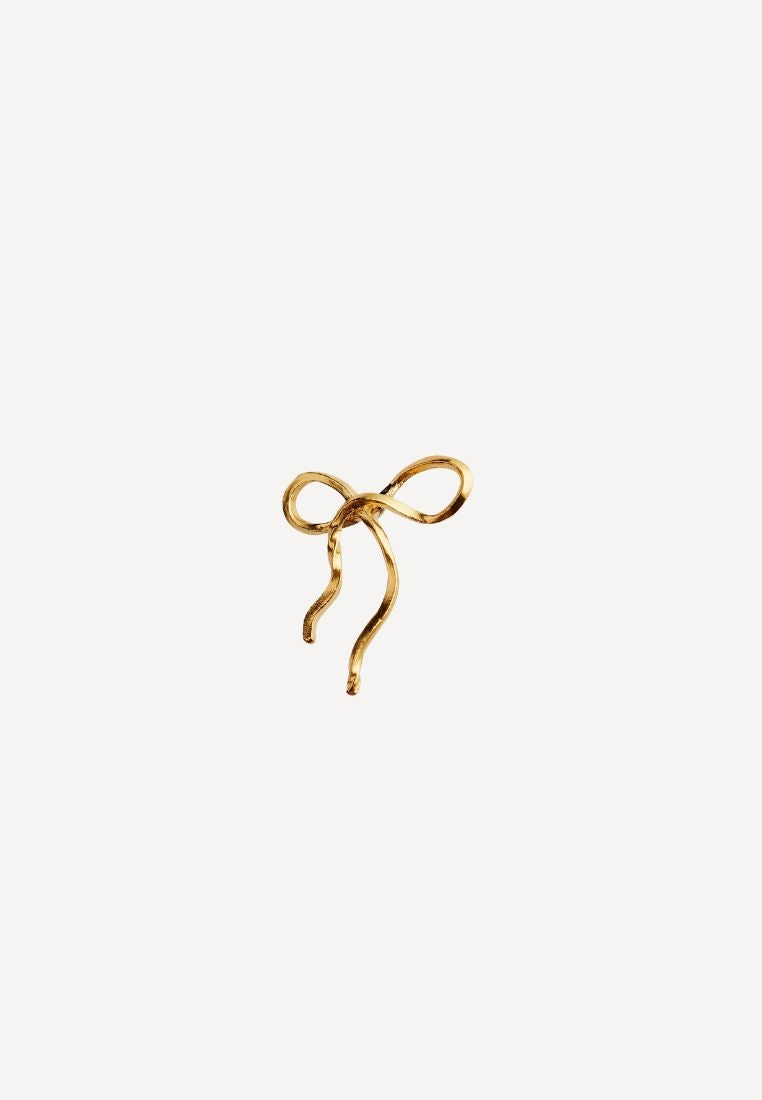 Flow Bow ørering - Gold
