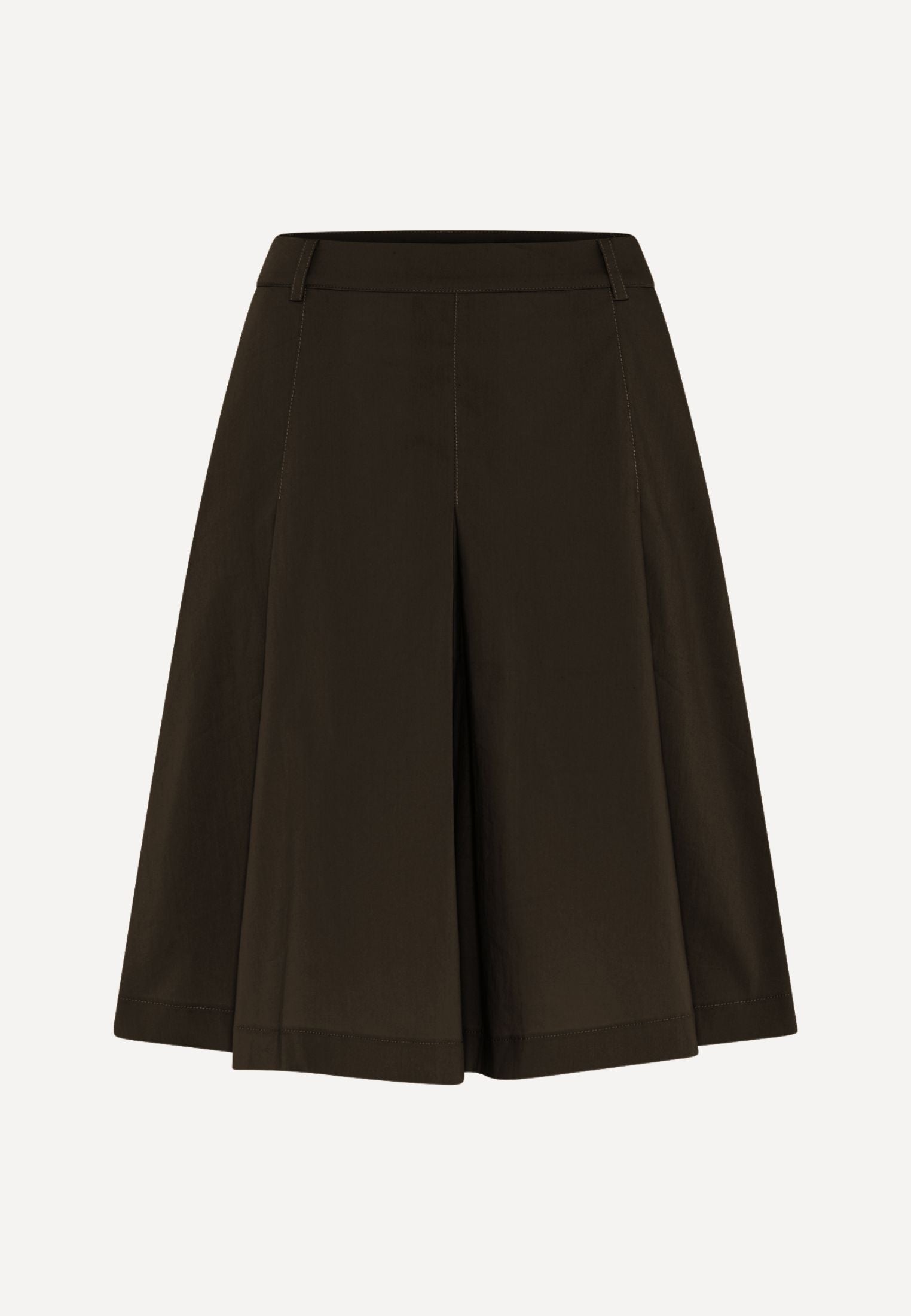 Vilma Plisse nederdel - Dark Brown