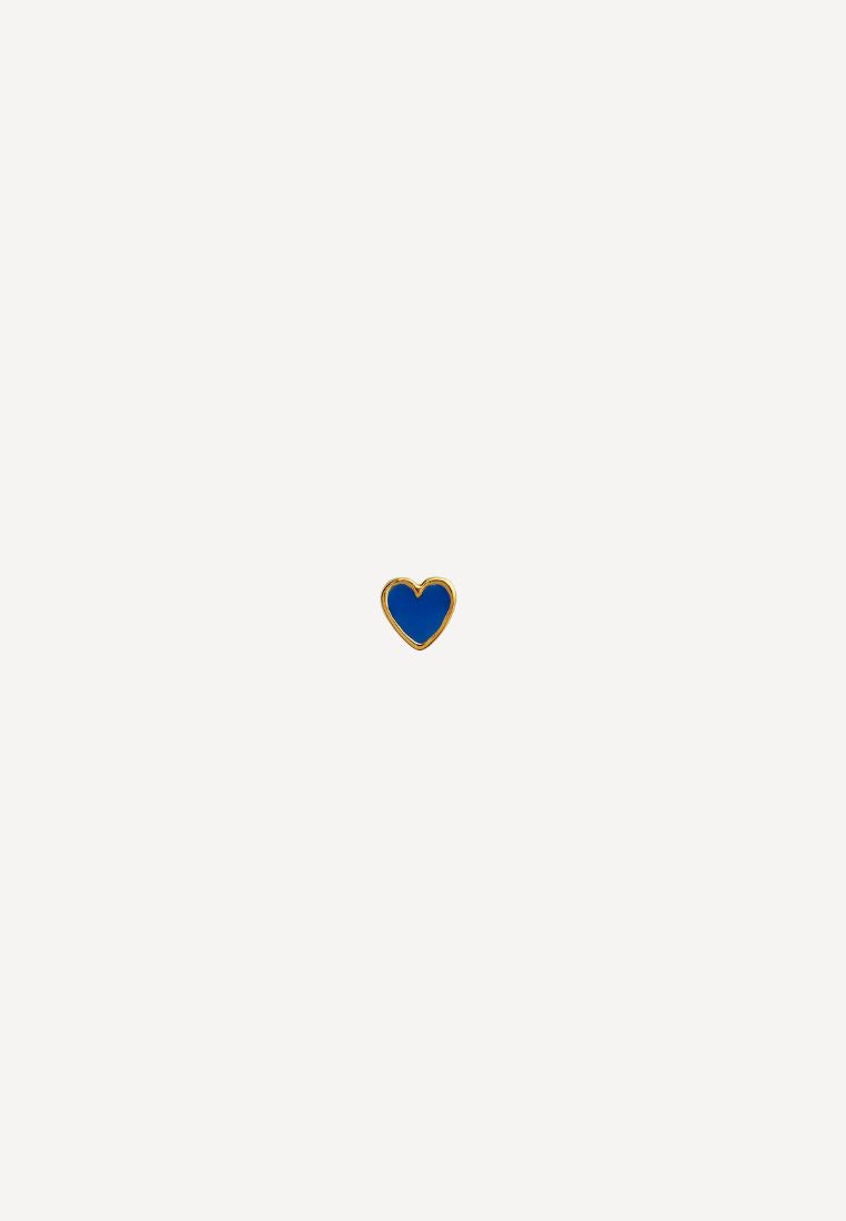 Petit Love Heart ørering - Dark Blue