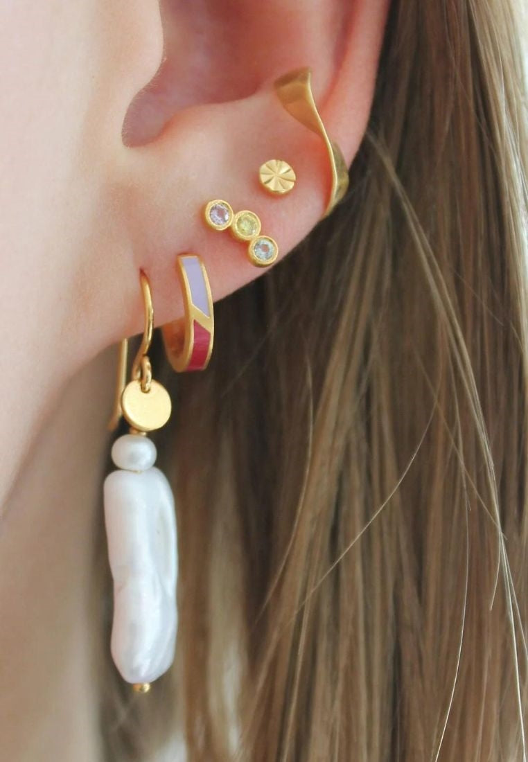 Tres Petit Etoile ørering - Gold