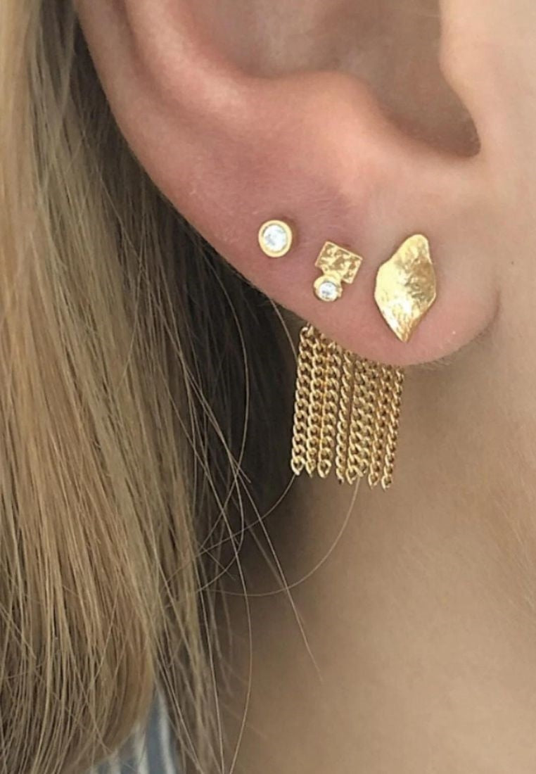 Petit Ile De L'Amour ørering - Gold