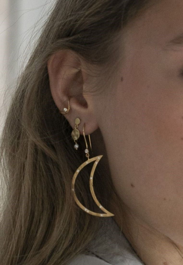 Big Bella Moon ørering - Gold