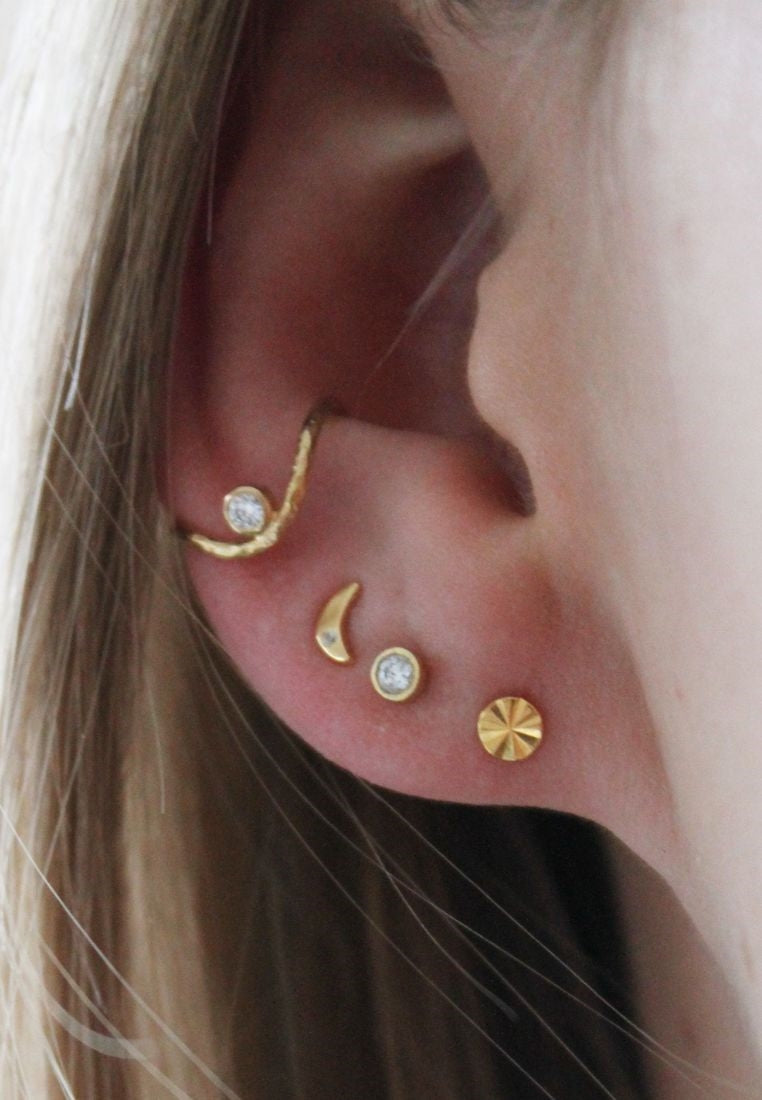 Tout Petit Bella Moon ørering - Gold