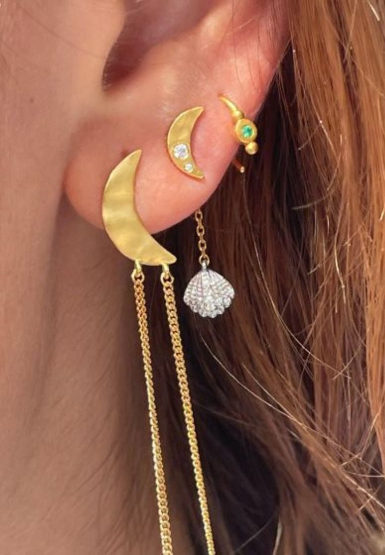 Petit Bella Moon ørering - Gold
