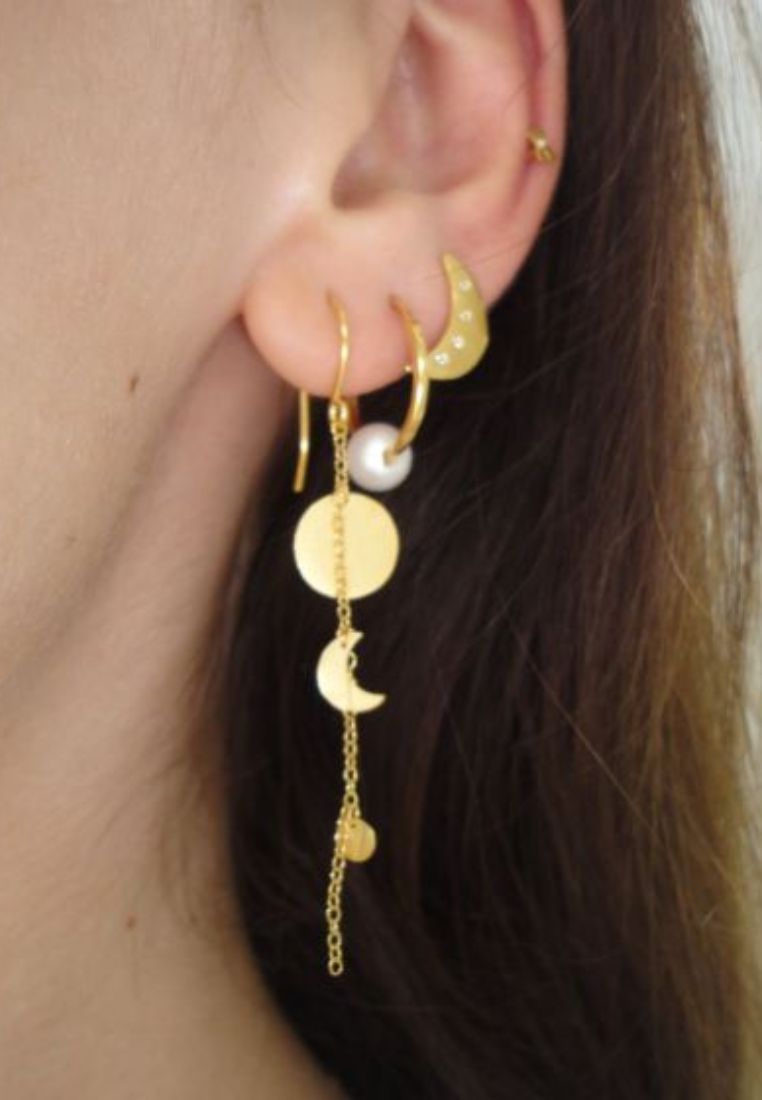 Big Pearl Berrie ørering - Gold