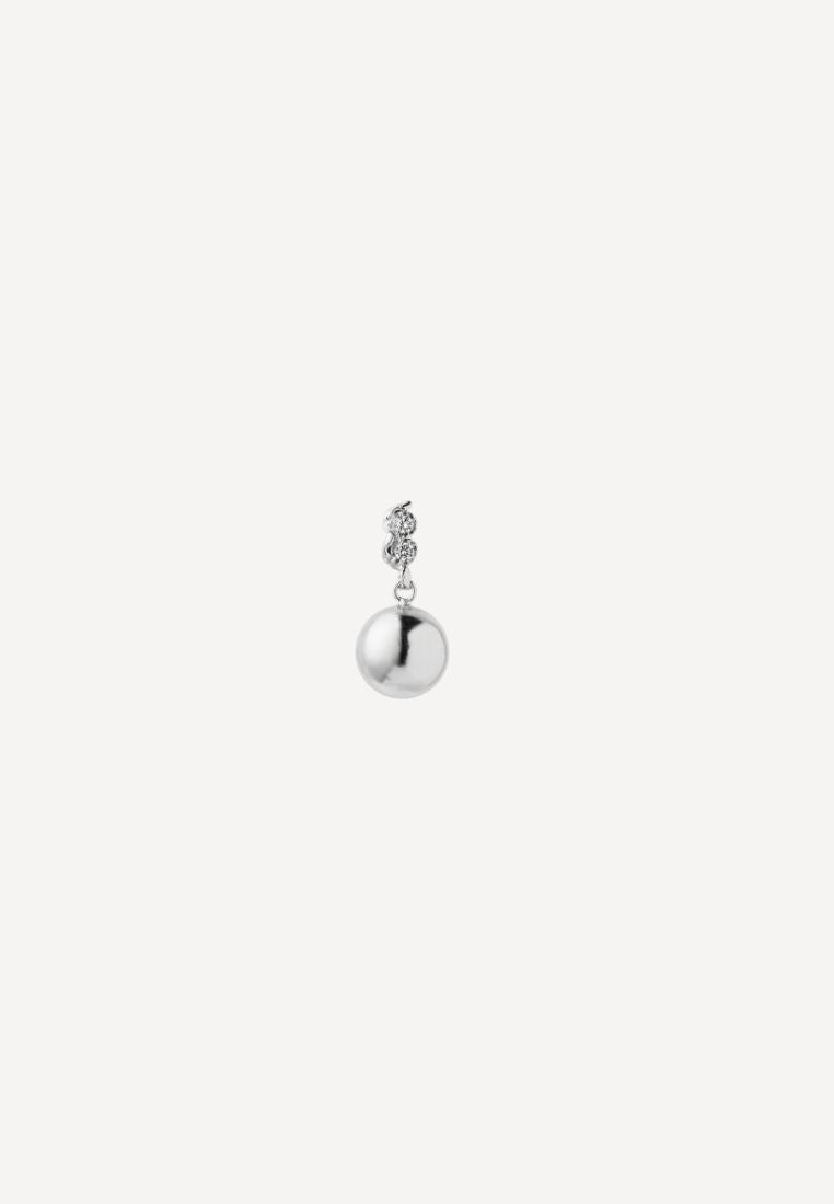 Twin Flow & Disco Ball ørering - Silver