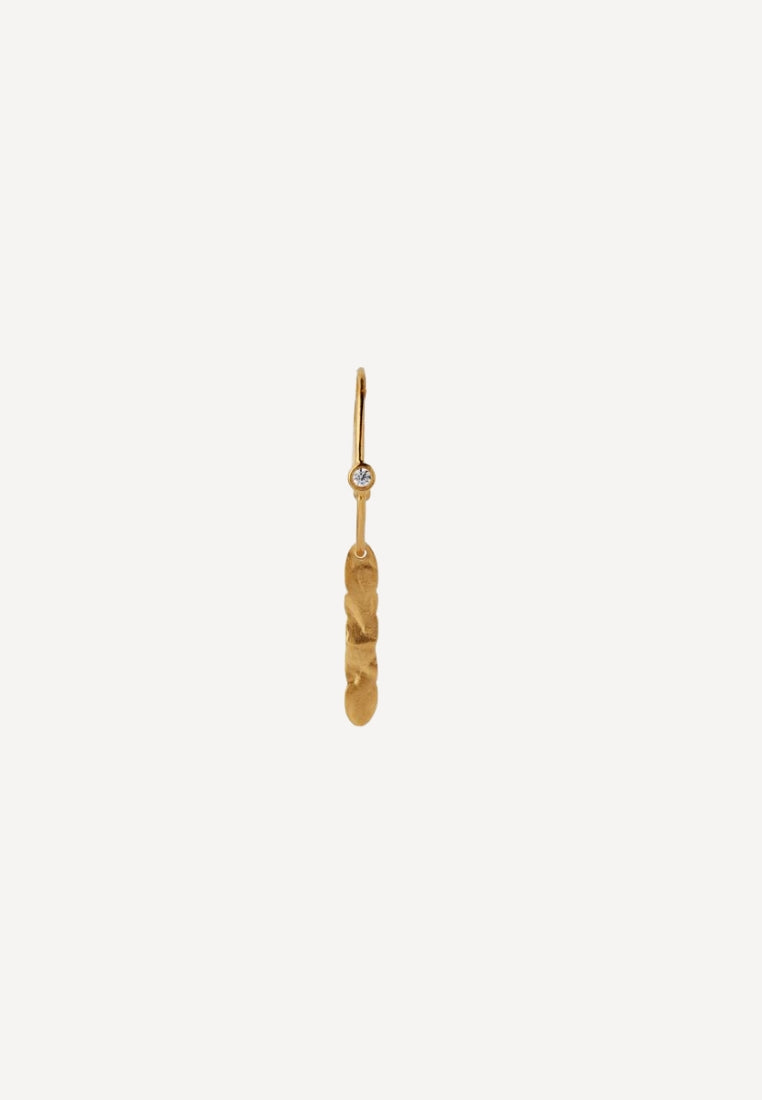 Big Dot Creol ørering - Gold Splash