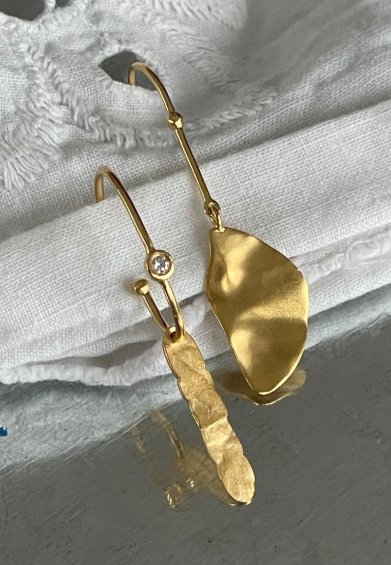 Big Dot Creol ørering - Gold Splash