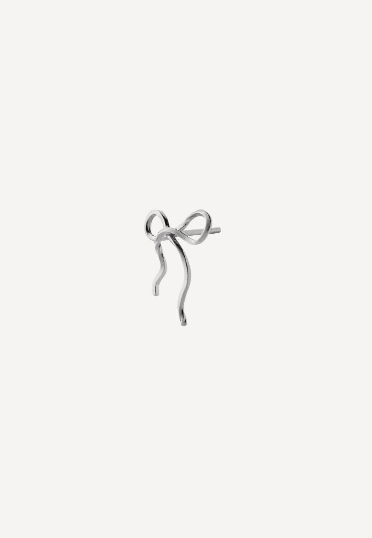 Flow Bow ørering - Silver