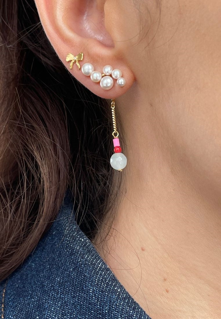 Cherie Bon Bon ørering - Gold/Multi