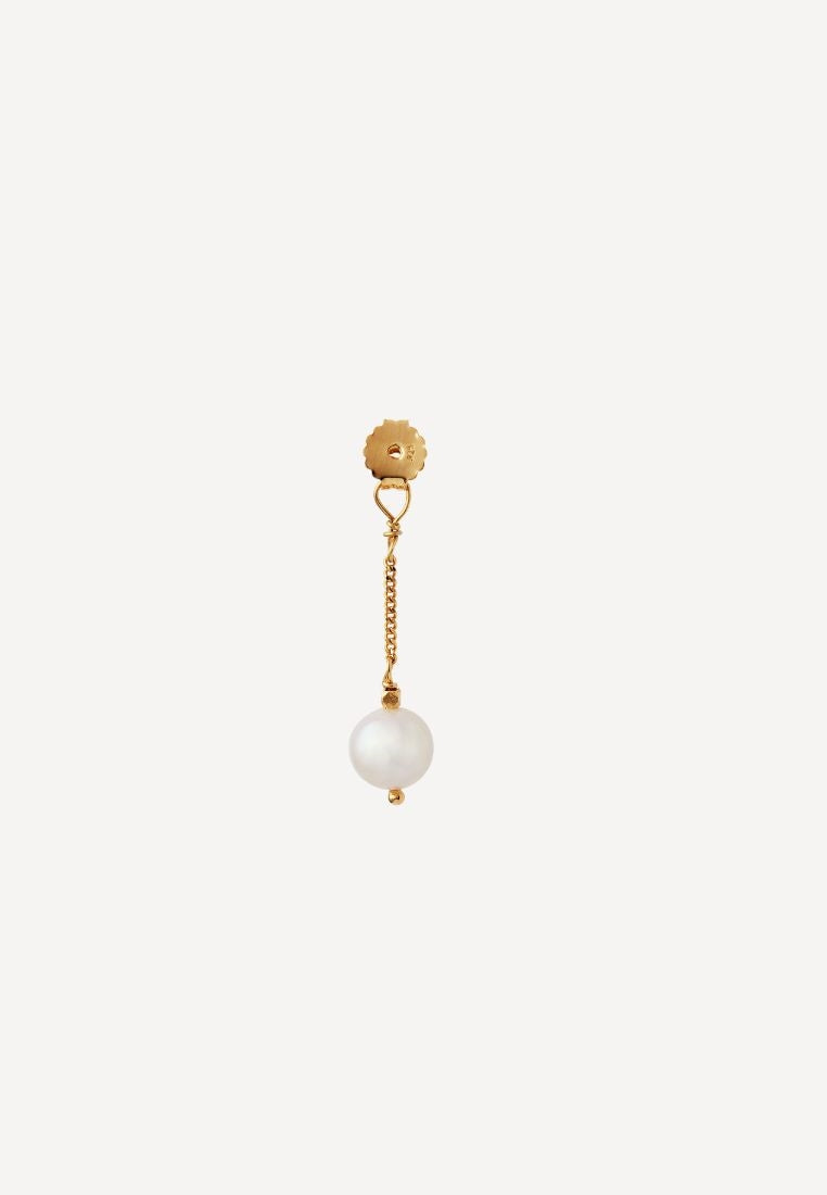Cherie Bon Bon ørering - Gold/White