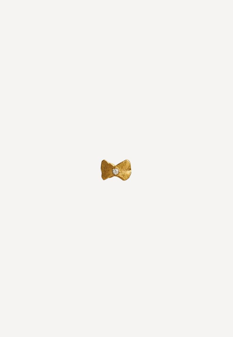 Tres Petit Bow ørering - Gold